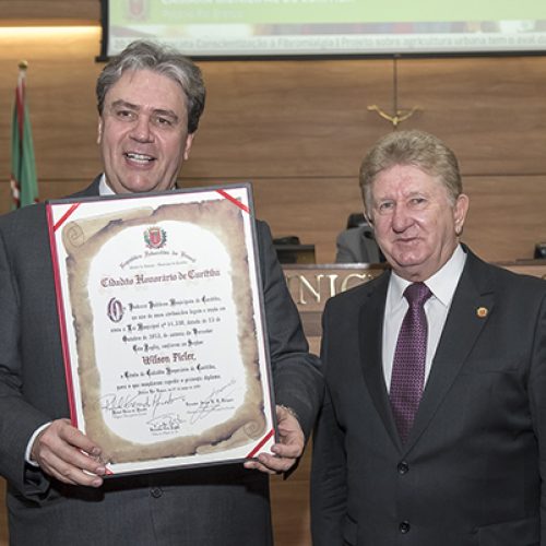 WILSON PICLER. CIDADÃO HONORÁRIO DE CURITIBA.